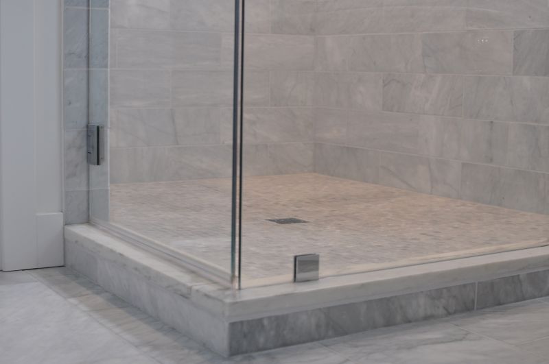 Stylish Shower Floors with Large Tiles